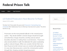 Tablet Screenshot of federalprisontalk.com